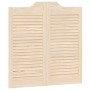 Puertas batientes diseño de lamas 2 par 80x80cm madera pino von , Türen für zu Hause - Ref: Foro24-4107125, Preis: 82,10 €, R...