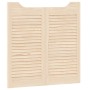 Puertas batientes diseño de lamas 2 par 80x80cm madera pino von , Türen für zu Hause - Ref: Foro24-4107125, Preis: 82,10 €, R...
