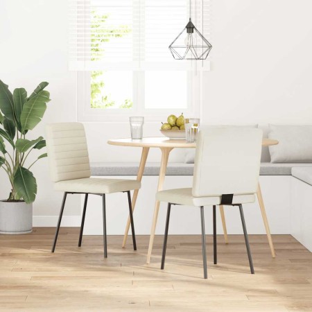 Sillas de comedor 2 unidades terciopelo crema by , dining chairs - Ref: Foro24-4101165, Price: 87,52 €, Discount: %