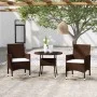 Garden dining set 3 pieces synthetic brown rattan by vidaXL, Garden sets - Ref: Foro24-3058481, Price: 220,70 €, Discount: %