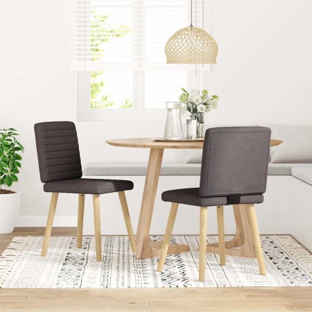 Sillas de comedor 2 unidades tela marrón oscuro von , Essstühle - Ref: Foro24-4101178, Preis: 104,47 €, Rabatt: %
