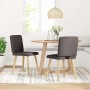 Sillas de comedor 2 unidades tela marrón oscuro von , Essstühle - Ref: Foro24-4101178, Preis: 104,47 €, Rabatt: %
