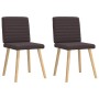 Sillas de comedor 2 unidades tela marrón oscuro von , Essstühle - Ref: Foro24-4101178, Preis: 104,47 €, Rabatt: %
