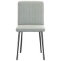 Sillas de comedor 2 unidades terciopelo gris claro de , Sillas de comedor - Ref: Foro24-4101186, Precio: 88,25 €, Descuento: %