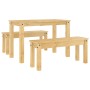 Juego de comedor Panama 3 pzas madera maciza de pino de , muebles para cocinas y comedores - Ref: Foro24-3345164, Precio: 302...