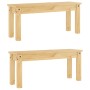 Juego de comedor Panama 3 pzas madera maciza de pino de , muebles para cocinas y comedores - Ref: Foro24-3345164, Precio: 302...
