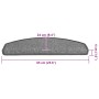Alfombrilla escalera 30 uds gris oscuro 65x24x4 cm by , Stair mats - Ref: Foro24-3365750, Price: 136,27 €, Discount: %