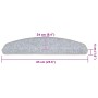 Alfombrilla escalera 30 uds gris claro 65x24x4 cm de , Alfombrillas para escalones - Ref: Foro24-3365752, Precio: 149,94 €, D...