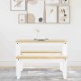Juego de comedor Panama 3 pzas madera maciza de pino blanco von , Möbelsets für Küchen und Esszimmer - Ref: Foro24-3345166, P...