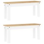 Juego de comedor Panama 3 pzas madera maciza de pino blanco von , Möbelsets für Küchen und Esszimmer - Ref: Foro24-3345166, P...
