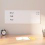 Pizarra magnética de pared vidrio templado blanco 80x30 cm by , White boards - Ref: Foro24-4008624, Price: 33,69 €, Discount: %