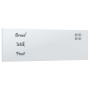 Pizarra magnética de pared vidrio templado blanco 80x30 cm by , White boards - Ref: Foro24-4008624, Price: 33,69 €, Discount: %