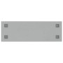 Pizarra magnética de pared vidrio templado blanco 80x30 cm