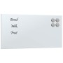 Pizarra magnética de pared vidrio templado blanco 40x20 cm de , Pizarras blancas - Ref: Foro24-4008626, Precio: 18,71 €, Desc...