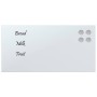 Pizarra magnética de pared vidrio templado blanco 40x20 cm de , Pizarras blancas - Ref: Foro24-4008626, Precio: 18,71 €, Desc...
