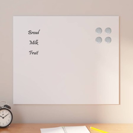 Pizarra magnética de pared vidrio templado blanco 60x50 cm by , White boards - Ref: Foro24-4008632, Price: 30,72 €, Discount: %