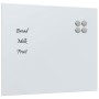 Pizarra magnética de pared vidrio templado blanco 60x50 cm by , White boards - Ref: Foro24-4008632, Price: 30,72 €, Discount: %