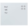 Pizarra magnética de pared vidrio templado blanco 60x50 cm by , White boards - Ref: Foro24-4008632, Price: 30,72 €, Discount: %