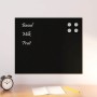Pizarra magnética de pared vidrio templado negro 60x50 cm von , Whiteboards - Ref: Foro24-4008613, Preis: 37,45 €, Rabatt: %