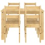 Juego de comedor Panama 5 pzas madera maciza de pino by , Furniture sets for kitchens and dining rooms - Ref: Foro24-3345170,...