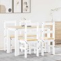 Juego de comedor Panama 5 pzas madera maciza de pino blanco von , Möbelsets für Küchen und Esszimmer - Ref: Foro24-3345172, P...