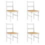 Juego de comedor Panama 5 pzas madera maciza de pino blanco von , Möbelsets für Küchen und Esszimmer - Ref: Foro24-3345172, P...