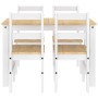 Juego de comedor Panama 5 pzas madera maciza de pino blanco von , Möbelsets für Küchen und Esszimmer - Ref: Foro24-3345172, P...