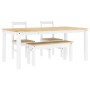 Juego de comedor Panama 4 pzas madera maciza de pino blanco by , Furniture sets for kitchens and dining rooms - Ref: Foro24-3...