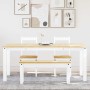 Juego de comedor Panama 4 pzas madera maciza de pino blanco by , Furniture sets for kitchens and dining rooms - Ref: Foro24-3...