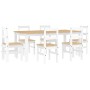 Juego de comedor Panama 7 pzas madera maciza de pino blanco von , Möbelsets für Küchen und Esszimmer - Ref: Foro24-3345193, P...