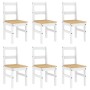 Juego de comedor Panama 7 pzas madera maciza de pino blanco von , Möbelsets für Küchen und Esszimmer - Ref: Foro24-3345193, P...