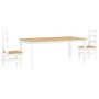 Juego de comedor Panama 3 pzas madera maciza de pino blanco von , Möbelsets für Küchen und Esszimmer - Ref: Foro24-3345208, P...