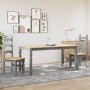 Juego de comedor Panama 3 pzas madera maciza de pino gris by , Furniture sets for kitchens and dining rooms - Ref: Foro24-334...