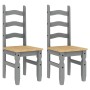 Juego de comedor Panama 3 pzas madera maciza de pino gris by , Furniture sets for kitchens and dining rooms - Ref: Foro24-334...