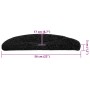 Alfombrilla escalera 30 uds. negro 56x17x3 cm by , Stair mats - Ref: Foro24-3365800, Price: 165,78 €, Discount: %