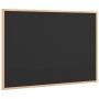 Pizarra con marco de madera maciza de pino negra 80x55 cm by , Notice boards - Ref: Foro24-4017413, Price: 29,52 €, Discount: %