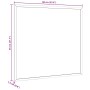 Pizarra blanca magnética con marco de madera de pino 60x55 cm by , Notice boards - Ref: Foro24-4017405, Price: 17,34 €, Disco...