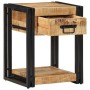 Mesitas de noche 2 piezas 40x35x50cm madera maciza rugosa mango de , Mesitas de noche - Ref: Foro24-4016689, Precio: 168,88 €...