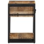 Mesitas de noche 2 piezas 40x35x50cm madera maciza rugosa mango de , Mesitas de noche - Ref: Foro24-4016689, Precio: 168,88 €...