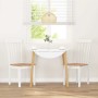 Sillas de comedor 2 unidades madera maciza de caucho blanco von , Essstühle - Ref: Foro24-4102392, Preis: 102,56 €, Rabatt: %