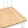 Sillas de comedor 2 unidades madera maciza de caucho blanco von , Essstühle - Ref: Foro24-4102392, Preis: 102,56 €, Rabatt: %