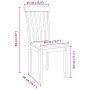 Sillas de comedor 2 unidades madera maciza de caucho blanco von , Essstühle - Ref: Foro24-4102392, Preis: 102,56 €, Rabatt: %