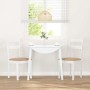 Sillas de comedor con cojines 2uds madera maciza blanco caucho von , Essstühle - Ref: Foro24-4102386, Preis: 97,47 €, Rabatt: %