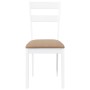 Sillas de comedor con cojines 2uds madera maciza blanco caucho von , Essstühle - Ref: Foro24-4102386, Preis: 97,47 €, Rabatt: %