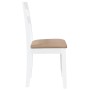 Sillas de comedor con cojines 2uds madera maciza blanco caucho von , Essstühle - Ref: Foro24-4102386, Preis: 97,47 €, Rabatt: %