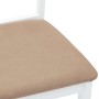 Sillas de comedor con cojines 2uds madera maciza blanco caucho von , Essstühle - Ref: Foro24-4102386, Preis: 97,47 €, Rabatt: %