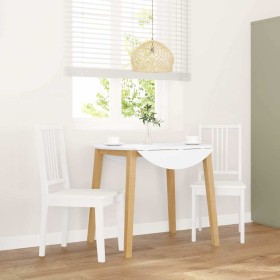 Sillas de comedor 2 unidades madera maciza de caucho blanco von , Essstühle - Ref: Foro24-4102400, Preis: 104,86 €, Rabatt: %