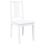Sillas de comedor 2 unidades madera maciza de caucho blanco de , Sillas de comedor - Ref: Foro24-4102400, Precio: 104,77 €, D...