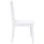 Sillas de comedor 2 unidades madera maciza de caucho blanco de , Sillas de comedor - Ref: Foro24-4102400, Precio: 104,77 €, D...