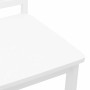 Sillas de comedor 2 unidades madera maciza de caucho blanco de , Sillas de comedor - Ref: Foro24-4102400, Precio: 104,77 €, D...
